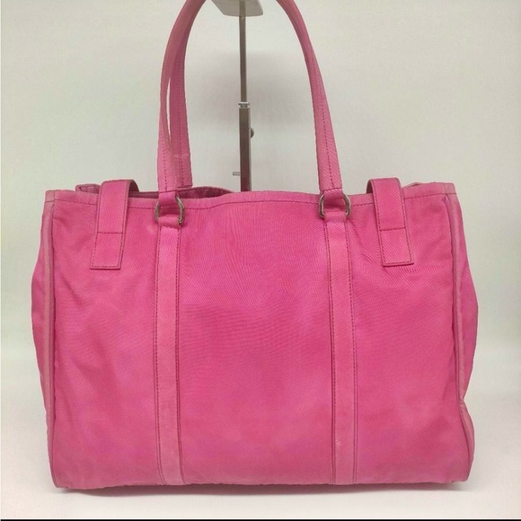 Prada Hot Pink Nylon Tessuto Tote Bag - large - Picture 5 of 14